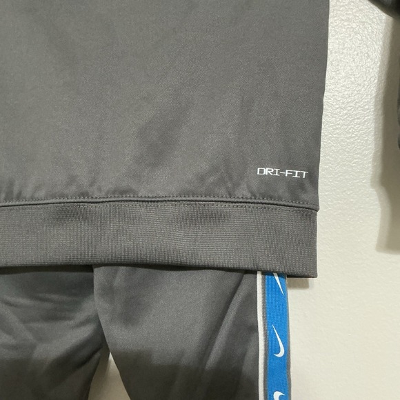 NIKE Dri‎ Fit Baby Boys TAPE POLY FULL ZIP TRACKSUIT Brand New! Size 2T Gray - Picture 5 of 7